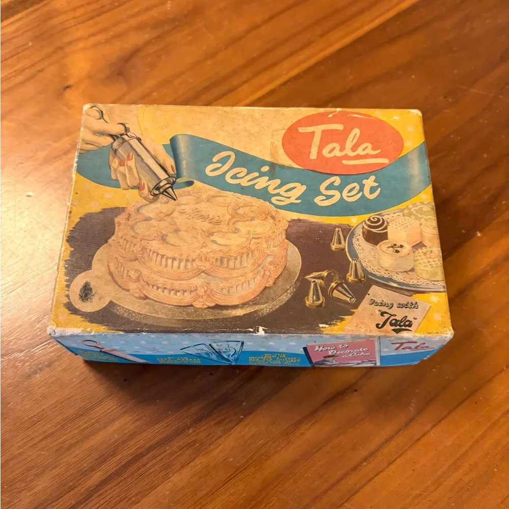 Vintage Tala Icing Set Complete Original Box Cake Cupcake Decorating Kit